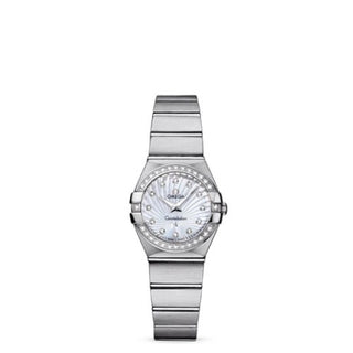 Omega - 123.15.24.60.55.002  Constellation Quartz 24 Brushed Stainless Steel / Diamond / MOP Supernova