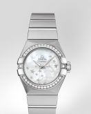 Omega - 123.15.27.20.05.001  Constellation Co-Axial 27 Brushed Stainless Steel / Diamond / MOP Stars