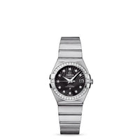 Omega Constellation Co-Axial 27 Brushed Stainless Steel / Diamond / MOP Supernova (123.15.27.20.51.001)