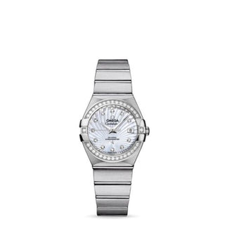 Omega - 123.15.27.20.55.001  Constellation Co-Axial 27 Brushed Stainless Steel / Diamond / MOP Supernova