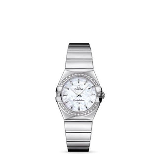 Omega - 123.15.27.60.05.002  Constellation Quartz 27 Polished Stainless Steel / Diamond / MOP