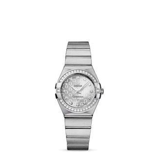 Omega - 123.15.27.60.52.001  Constellation Quartz 27 Brushed Stainless Steel / Diamond / Silver Omega