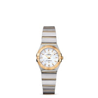 Omega Constellation Quartz 24 Brushed Stainless Steel / Yellow Gold / Champagne Supernova (123.20.24.60.05.002)