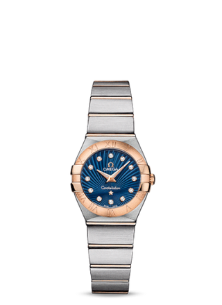 Omega - 123.20.24.60.53.001  Constellation Quartz 24 Brushed Stainless Steel / Red Gold / Blue Supernova