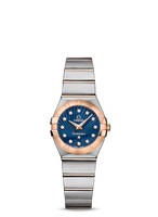 Omega Constellation Quartz 24 Brushed Stainless Steel / Gold Claws / Champagne MOP (123.20.24.60.53.001)