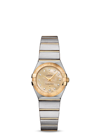 Omega - 123.20.24.60.57.001  Constellation Quartz 24 Brushed Stainless Steel / Yellow Gold / Champagne MOP