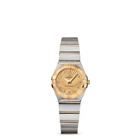 Omega Constellation Quartz 24 Brushed Stainless Steel / Yellow Gold / Silver (123.20.24.60.58.001)