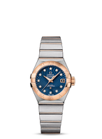 Omega Constellation Co-Axial 27 Brushed Stainless Steel / Yellow Gold / Champagne Supernova (123.20.27.20.53.001)