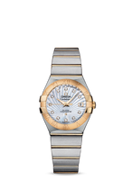 Omega Constellation Co-Axial 27 Brushed Stainless Steel / Red Gold / Brown MOP (123.20.27.20.55.002)