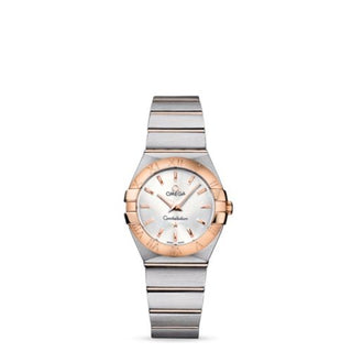 Omega - 123.20.27.60.02.001  Constellation Quartz 27 Brushed Stainless Steel / Red Gold / Silver