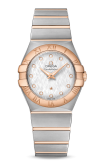 Omega - 123.20.27.60.52.002  Constellation Quartz 27 Brushed Stainless Steel / Red Gold / Silver Silk