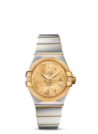 Omega - 123.20.31.20.08.001  Constellation Co-Axial 31 Stainless Steel / Yellow Gold / Champagne