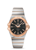 Omega - 123.20.38.21.01.001  Constellation Co-Axial 38 Stainless Steel / Red Gold / Black