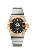 Omega - 123.20.38.21.01.002  Constellation Co-Axial 38 Stainless Steel / Yellow Gold / Lozenge Black