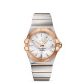 Omega - 123.20.38.21.02.001  Constellation Co-Axial 38 Stainless Steel / Red Gold / Silver