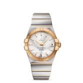 Omega - 123.20.38.21.02.002  Constellation Co-Axial 38 Stainless Steel / Yellow Gold / Silver