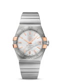 Omega - 123.20.38.21.02.004  Constellation Co-Axial 38 Stainless Steel / Red Gold / Silver