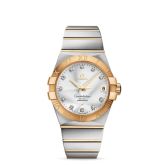 Omega - 123.20.38.21.52.002  Constellation Co-Axial 38 Stainless Steel / Yellow Gold / Silver