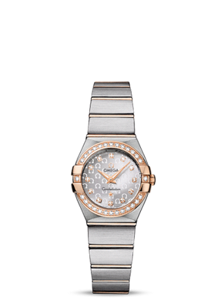 Omega - 123.25.24.60.52.001  Constellation Quartz 24 Brushed Stainless Steel / Red Gold / Diamond / Silver Omega