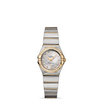 Omega Constellation Quartz 24 Brushed Stainless Steel / Red Gold / Diamond / MOP Omega (123.25.24.60.52.002)