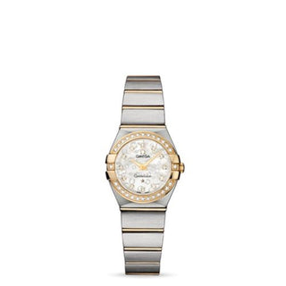 Omega - 123.25.24.60.55.010  Constellation Quartz 24 Brushed Stainless Steel / Yellow Gold / MOP Omega