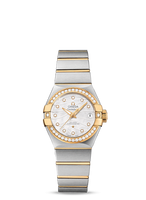 Omega Constellation Co-Axial 27 Brushed Stainless Steel / Diamond / Wavy MOP (123.25.27.20.55.004)