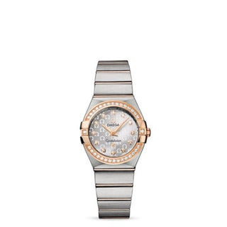 Omega - 123.25.27.60.52.001  Constellation Quartz 27 Brushed Stainless Steel / Red Gold / Silver Omega