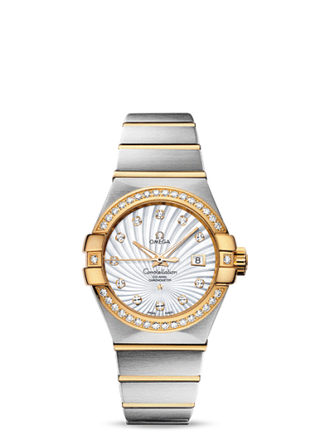 Omega - 123.25.31.20.55.002  Constellation Co-Axial 31 Stainless Steel / Yellow Gold / Diamond / MOP Supernova