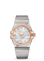 Omega Constellation Co-Axial 35 Stainless Steel / Red Gold / Diamond / Brown (123.25.35.20.52.001)