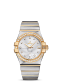 Omega - 123.25.35.20.52.002  Constellation Co-Axial 35 Stainless Steel / Yellow Gold / Diamond / Silver