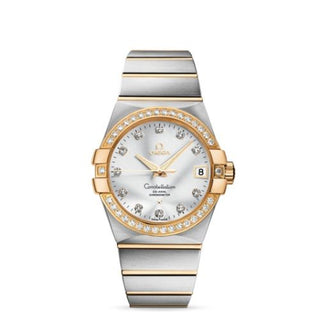 Omega - 123.25.38.21.52.002  Constellation Co-Axial 38 Stainless Steel / Yellow Gold / Diamond / Silver