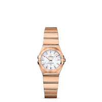 Omega Constellation Quartz 24 Brushed Red Gold / Diamond / Brown Supernova (123.50.24.60.05.001)