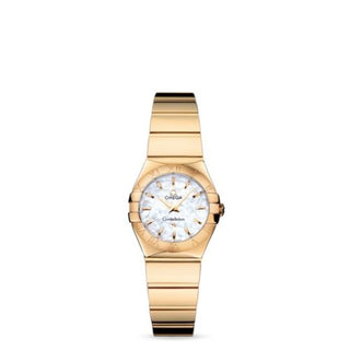 Omega - 123.50.24.60.05.004  Constellation Quartz 24 Polished Yellow Gold / MOP