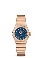 Omega Constellation Co-Axial 27 Brushed Stainless Steel / Red Gold / Blue Supernova (123.50.27.20.53.001)