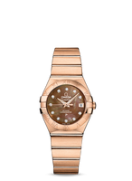 Omega Constellation Co-Axial 27 Brushed Yellow Gold / Champagne Supernova (123.50.27.20.57.001)