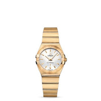 Omega Constellation Quartz 27 Brushed Yellow Gold / Diamond / MOP Supernova (123.50.27.60.02.002)