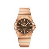 Omega - 123.50.38.21.13.001  Constellation Co-Axial 38 Red Gold / Brown