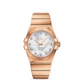 Omega - 123.50.38.21.52.001  Constellation Co-Axial 38 Red Gold / Silver