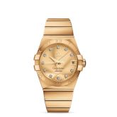 Omega - 123.50.38.21.58.001  Constellation Co-Axial 38 Yellow Gold / Champagne