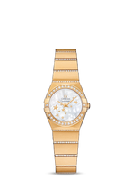 Omega Constellation Quartz 24 Stainless Steel / Red Gold / Wavy MOP (123.55.24.60.05.002)