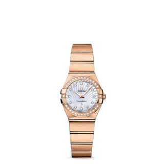 Omega - 123.55.24.60.55.001  Constellation Quartz 24 Brushed Red Gold / Diamond / MOP Supernova