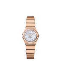 Omega Constellation Quartz 24 Brushed Red Gold / Diamond / MOP (123.55.24.60.55.001)