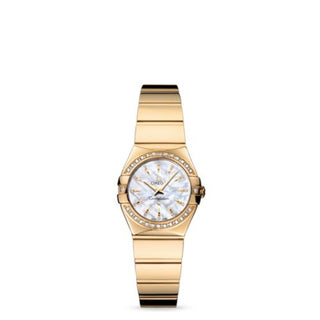 Omega - 123.55.24.60.55.008  Constellation Quartz 24 Polished Yellow Gold / Diamond / MOP