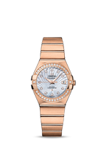 Omega Constellation Co-Axial 27 Brushed Yellow Gold / Diamond / Champagne Supernova (123.55.27.20.55.001)