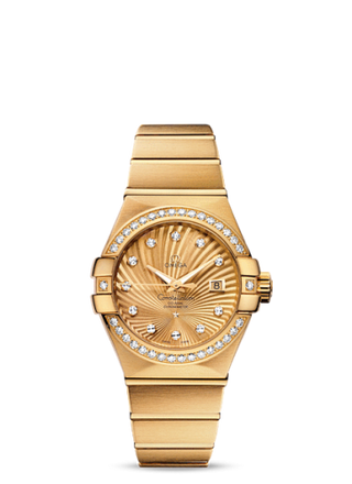 Omega - 123.55.31.20.58.001  Constellation Co-Axial 31 Yellow Gold / Diamond / Champagne Supernova