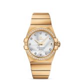 Omega - 123.55.38.21.52.002  Constellation Co-Axial 38 Yellow Gold / Diamond / Silver