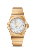 Omega - 123.55.38.21.52.008  Constellation Co-Axial 38 Yellow Gold / Diamond / Silver