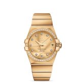 Omega - 123.55.38.21.58.001  Constellation Co-Axial 38 Yellow Gold / Diamond / Champagne