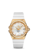 Omega - 123.57.35.20.55.003  Constellation Co-Axial 35 Yellow Gold / Diamond / MOP Supernova / Rubber