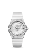 Omega - 123.57.35.20.55.005  Constellation Co-Axial 35 White Gold / Diamond / MOP Supernova / Rubber